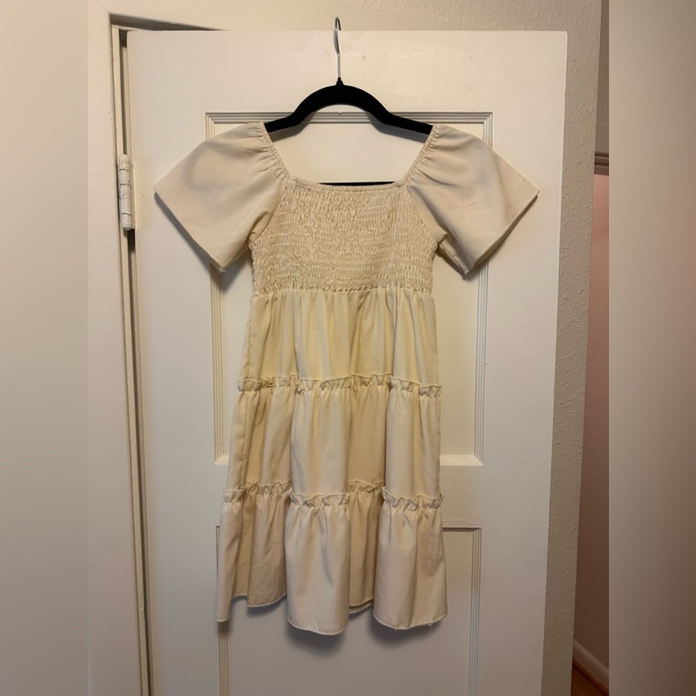 Beautiful cream dress for girls